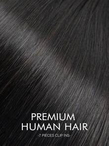 VADES 7 Pcs Clip In Hair Extensions Straight Texture 01Jet Black 04Brown 613 P18A-613Piano Color 12inch 14inch 16inch 18inch 20inch 22inch Real Remy Clip In Human Hair Extensions Clip In Human Hair Clips Hair Extensions Ponytail Extension Perfect for Ladies' Halloween Costumes and Makeup Women Adds Volume Fashion Women Easy To Apply Hair Extensions Women High Quality Natural Look for Hair Adds Volume and Length - 01Tiefschwarz - Übersicht 7