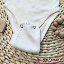 1pc/2pcs/3pcs/4pcs/5pcs Kids Romper Extender, Baby Bodysuit Extension Pads, For Continuing Use Of Undersized Rompers And Bodysuits - White - View 10