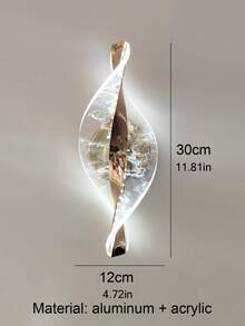 1 pieza/2 piezas Lámpara de pared curva contemporánea - Aplique acrílico regulable para iluminación ambiental en dormitorio, pasillo y entrada, accesorio decorativo versátil para espacios modernos del hogar y comerciales