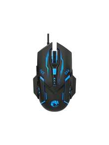 Black G702 Wired Gaming Mouse With Illumination, Ergonomic Design For Home/Office/Esports Use