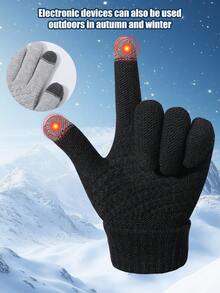Damen Winter Outdoor Touchscreen Handschuhe, warme, verstärkte Fleece-Finger-Handschuhe zum Autofahren, Radfahren, bei Kälte, für Paare, Mode, vielseitig einsetzbar, für Feiertage, Dates, Schreiben, Büro, hochwertig
