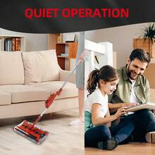 15Kpa Cordless Vacuum Cleaner 15W Lightweight Stick Vacuum Cleaner Rechargeable Household Push-Type Foldable Sweeping Machine, 15Kpa Cordless Vacuum Cleaner 360 - Red - View 5