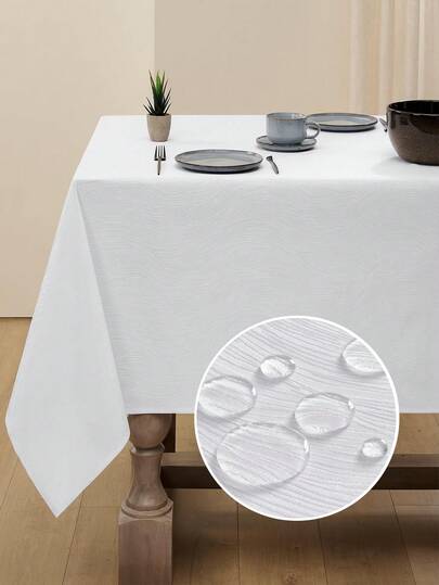 قطعة واحدة من مفرش طاولة مقاوم للماء ومضاد للرذاذ من البوليستر بتصميم دوامي، تصميم جاكارد مستوحى من المحيط، مفرش طاولة مربع محمول مناسب للمطبخ وطاولة الطعام والحفلات المنزلية والمهرجانات والمقاهي والمطاعم والبوفيهات وغيرها