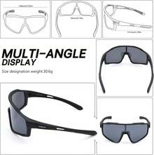 deportivas polarizadas para hombre mujer, conducción, pesca, ciclismo, bicicleta de montaña, protección. - Sombra Azul Cristal - Ver 8