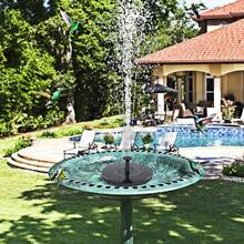 Solar Fountain Water Pump For Bird Bath, New Upgraded Mini Solar Powered Fountain Pump 1W/1.5W Free Standing Solar Panel Kit Water Fountain For Garden, Pond, Pool, And Outdoor - màu đen - Xem 2