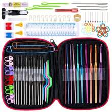 Kit De Ganchos Y Accesorios Para Tejer Al Crochet 100 Piezas - Multicolor - Ver 1