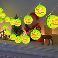 New Green Christmas Ball String Lights (LED) - Battery Powered (Batteries Not Included), Christmas Festival Decorative Lights, Ideal For Indoor Warm Ambiance, Garden Holiday Lighting, Home, Bedroom, Christmas Tree & Parties, Great For Home Decor & Holiday Illuminatio Christmas Decoration XMAS Decor Christmas Tree Gift Decor Thanksgiving Wedding Home Decor Home Decor Fall Decor Autumn Decor Birthday Decorations For Gifts Party Supplies Indoor Outdoor Garden Holiday Festival Decor Halloween Decor Wall Decor Halloween Ornaments