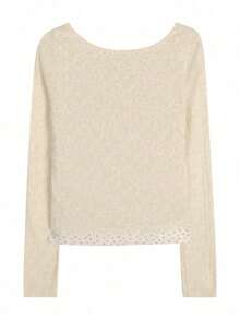 2 In 1 Ditsy Floral T-Shirt Women Summer Casual Knit Tee Tops Spring - Apricot - View 6