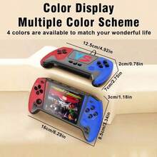 Portable Retro Video Handheld Games Console 3.5-Inch Joystick Console Built-In 500 Game Controller Gaming Stick Rechargeable Connected Tv 1020mAh - Multicolor - View 6