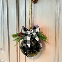 Bestselling Christmas Decorations Vintage Distressed Jute Rope Bell Christmas Tree Hanging Ornament, Large Metal Bell - Multicolor - View 5