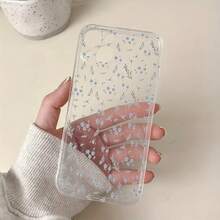 Funda Ultra-Delgada a Prueba de Golpes y Resistente a las Manchas, Funda de Teléfono Transparente con Patrón Floral Azul Adecuada para Galaxy S24 Ultra/S24 Plus/S24/S23 Ultra/S23 FE/A55/A54/A53/A52/A52S/A51/A50/A50S/A35/A34/A33/A32/A24/A23/A22/A21S/A20/A20S/A15/A14/A13/A12/A10S/A05S/A05/A03S/A03, Funda de Teléfono Minimalista y Premium - 1 pieza - Ver 2