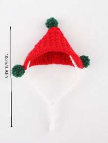 1pc Best-Selling Knitted Guinea Pig Beanie Hat, Christmas Mini Hat, Brown, Red, Green, Orange, Cute Mini Guinea Pig Photo Prop Decoration Hat