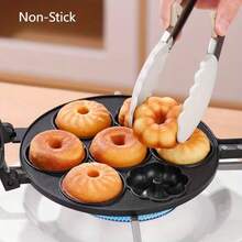 New Home Use Donut Cake Mold, Commercial Cookie Mooncake Egg Baking Tool Rack, Egg Baking Machine, Mini Donut Maker, Non-Stick Donut Maker, Mini Donut Maker, Dessert Making, Home Baking, Compact Design, Non-Stick Surface, Heat-Resistant Material, Lightweight Structure, Cookie Cutter, Dessert Lovers