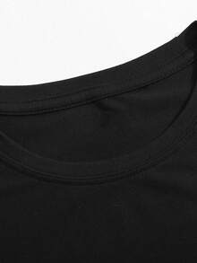 Customizable Women's Plus Size T-Shirt - Soft & Stretchy Casual Sport Tee With Personalized Photo Design, Round Neck, Short Sleeve, Machine Washable, Everyday Apparel Short Sleeve Top Machine Washable Shirt, Custom T Shirt