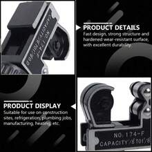 1pc Pipe Cutting Tools | Heavy Duty Ratchet Tube Cutter - 3-28mm To 1/4" - 7/8" Adjustable Pipe Cutter For Copper, Aluminum, Steel, Stainless Steel, PPR & PE Pipes | DIY Projects & Industrial Pipe Cutting,Multi-Functional Professional Plumbing Tool For HVAC - Multicolor - View 9