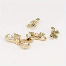 6/12pcs Gold Bow Shaped Metal Buttons, 0.98 Inch/2.5cm, 0.79 Inch/2cm, 0.59 Inch/1.5cm, Handmade Sewing Accessories For Women Knitwear, Shirts, Dresses And Coats - Multicolor - View 6