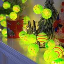 New Green Christmas Ball String Lights (LED) - Battery Powered (Batteries Not Included), Christmas Festival Decorative Lights, Ideal For Indoor Warm Ambiance, Garden Holiday Lighting, Home, Bedroom, Christmas Tree & Parties, Great For Home Decor & Holiday Illuminatio Christmas Decoration XMAS Decor Christmas Tree Gift Decor Thanksgiving Wedding Home Decor Home Decor Fall Decor Autumn Decor Birthday Decorations For Gifts Party Supplies Indoor Outdoor Garden Holiday Festival Decor Halloween Decor Wall Decor Halloween Ornaments