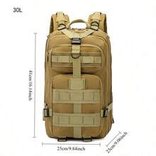 50L/30L Elite 戰術背包 重裝級 3 日 MOLLE 逃生包 超耐用工作背包 男士戶外探險 徒步 露營 旅行用 - 彩色 - 查看 9