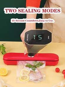 GENAI Multi-Functional Food Vacuum Sealer, High-Efficiency Vacuum Sealer, Kitchen Essential, Suitable For Dry/Wet/Oily/Powdery Foods - EU C Type Plug(220-240V) - View 3