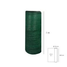 Malla sombreo rollo 1 x 50 metros, reduce radiación, protección jardín y terraza, regula temperatura, color verde claro