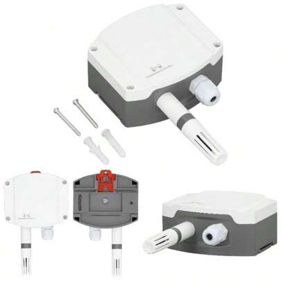 Walfront Sensor de Humedad de Temperatura Montado en la Pared 4 a 20mA Transmisor de Humedad Analgico de Temperatura Humidificador Accesorios para Jardn