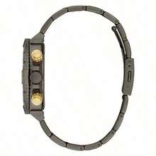 Guess 男士奢华多功能石英腕表，绿色表盘，不锈钢表带，适合日常商务着装，是送给丈夫和父亲的绝佳礼物。型号：GW0800G1，GW0800G2 - 黑色 - 查看 2