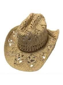 Country Fashion Hat Bamboo Fiber Virginia Style - Unisex - 米色 - 查看 4