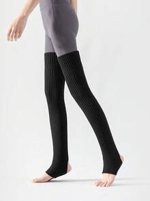 1/2/3 Pairs Women/Men Colorful Long Knee Warmers, Autumn/Winter Leg Warmers For Sports, Yoga, Pilates, Prevent Cold Legs, Cozy - Multicolor - View 14