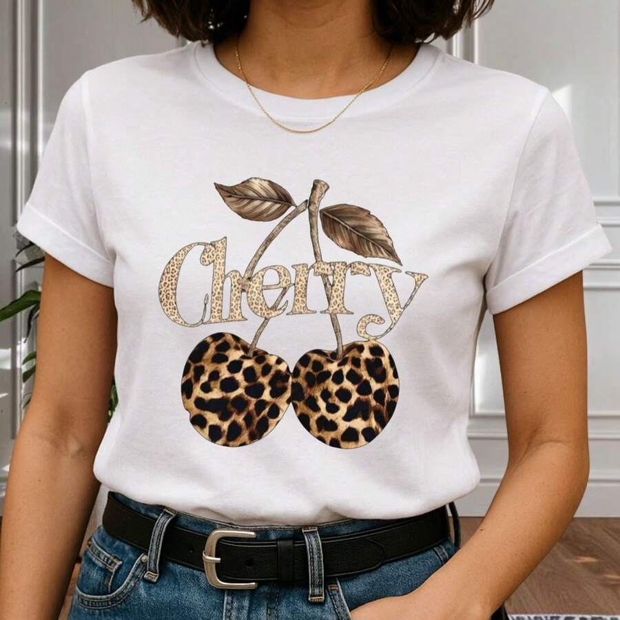 Women's Cherry T-Shirt Launch - White - View 1