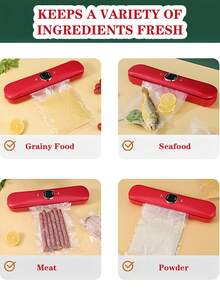 GENAI Multi-Functional Food Vacuum Sealer, High-Efficiency Vacuum Sealer, Kitchen Essential, Suitable For Dry/Wet/Oily/Powdery Foods - EU C Type Plug(220-240V) - View 8