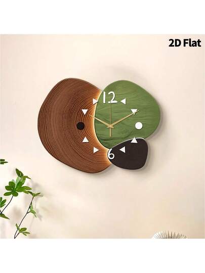 2D Flat 1pc Verlichting Luxe Moderne High End Home ation Wand Clock, Ultra Quiet Quartz Movement, No Ticking Sound, Painting Klok Living Room, Bedroom Office, able Watch, Unique Personalized, Clear Reading Time, In Bedroom, Studio, Ho Study, Kitchen Cafe, Perfect Family Friends view 2