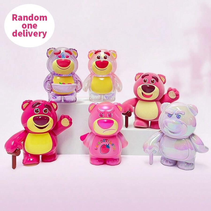 Miniso Figura ciega de la serie Disney Lilo y Stitch, de colores transparentes y diversas expresiones, adecuada para coleccionar, decorar el escritorio o como regalo de cumpleaños (1 pieza entregada al azar) - Multicolor - Ver 1
