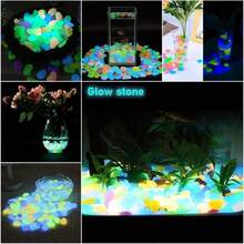 500 PCS Multi-Color Glow Pebbles,Glow Stones,Glowing Rocks Colorful Decor For Fish Tank Pathway Garden Aquarium Walkway Driveway,Shining Pebbles Driven By Light Or Sunlight - 500 PCS - View 7