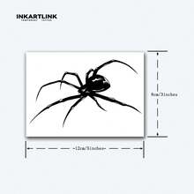 INKARTLINK Realistic Dark Spider Temporary Tattoo, Revolutionary Technology, Waterproof, Long-Lasting 1-2 Weeks, Herbal Ink, Unique Design Tattoo - Black - View 4