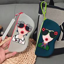 A Silicone Glasses Case For Storage, Featuring A Handle For Hanging, Suitable For Travel And Portable Use. It Is Waterproof And Shockproof, Designed To Keep Glasses And Regular Glasses Dust-Free., Gender Reveal Party, Perfect For Birthdays, Weddings, Parties, The Perfect Gift For Colleagues, Friends, And Family, Back To School