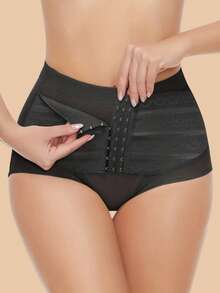 JUQDNX Mesh Stitching Shaping Panties, Tummy Control Compression Panties To Butt Lift & Shape Buttocks, Women's Underwear & Shapewear