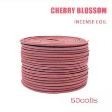 22/50/100 piezas Incienso en espiral con fragancia de Sakura de primera calidad, incienso en espiral con aroma a Sakura, adecuado para meditación, yoga, decoración del hogar, oficina, purificación del aire del hogar, excelente regalo para Acción de Gracias, Pascua y otras festividades