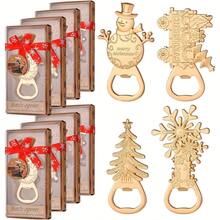 1pc Christmas Bottle Openers Set - 4 Festive Designs (Snowman, Tree, Snowflake, Santa's Sleigh) - Durable Metal Holiday Decor & Party Supplies For Home, Kitchen, Bar - No Batteries Needed, Home Bar Essentials, Seasonal Accessories, Sturdy Construction, Highquality Opener, Kitchen Gadgets, Bar Tools, Home Entertainers, Christmas Decor