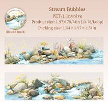 1 Roll Seine River Themed PET Decorative Tape, Suitable For Scrapbooking, Phone Cases, Diaries, Frames, Envelopes, Crafts And Other DIY Collage And Decor - Interesting And Personalized Layering Material