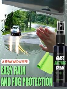 HGKJ PREPINFOAM-P6 玻璃防雾剂，冬季有效持久，防止起雾，保持清晰视野，适用于汽车内饰挡风玻璃、汽车护理细节、汽车挡风玻璃防雾防雨剂、挡风玻璃镜面清洁除雾防水涂层剂，适用于汽车/玻璃/护目镜。 - 彩色 - 查看 5