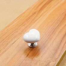 1pc Random Color No-Drill Adhesive Heart-Shaped Toilet Seat Lift Handle, Cabinet Drawer Pull, Long Nail Assist Tool - Multicolor - View 3