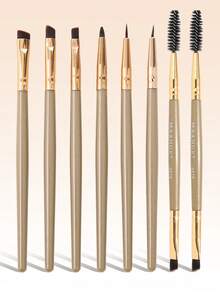 MAANGE 2pcs/3pcs/6pcs/8pcs Double Head Eyebrow Brush Set,Makeup Tools With Soft Fiber For Easy Carrying,Brush For Travel