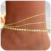 BAYLAY Silver Anklets For Women, Waterproof Copper Ankle Bracelets, Summer Jewelry For Women, Gifts For Women (Daughter/Mother/Friend)