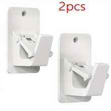 Universal Curtain Rod Brackets, No Drill Curtain Rod Brackets, Self-Adhesive Curtain Rod Brackets, No Nail Curtain Rod Hooks, Suitable For Bathroom, Bedroom, Living Room And Kitchen - White - View 12