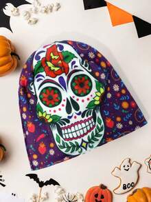 Y2K 嵌花针织帽，男女通用街头潮流无檐便帽，休闲帽，水果休闲亚克力印花针织帽，适合所有季节