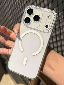 奢华高透明磁吸防震手机壳，兼容 17 Pro Max、17 Pro、17 Air、17、16、15、14、13、12 Pro Max、11，防震后盖，支持无线充电 - 白色 - 查看 3