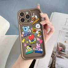 Phone Case FUNDA Phone K-POP Case Cover Compatible With  16 12 13 B-BT21S 14 15 Pro Max Plus Lens Fashion Circle, Cover Compatible With  17 Case,  17 Pro Case,  17 Pro Max Case - Z8 - 查看 9