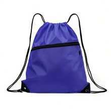 1pc Large Drawstring Backpack - Lightweight Sports Bag, Gym Bag, Travel Backpack With Drawstring Closure - Spacious Main Compartment, Suitable For School, Basketball, Soccer, Hiking, Camping And Outdoor Sports Accessories - Multicolor - View 5