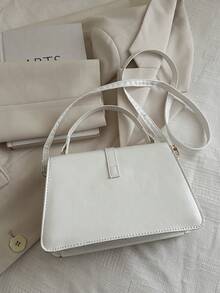 Buckle Decor Square Bag