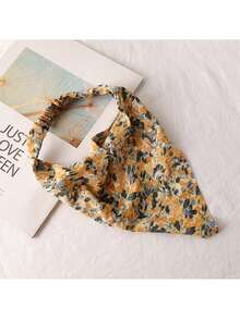 Hair Scarf Headband For Women Elastic Hair Kerchief Boho Triangle Bandana Head Scarf Girls Hair Scarves Warm Bands Winter Hair Accessories - Multicolor - View 10